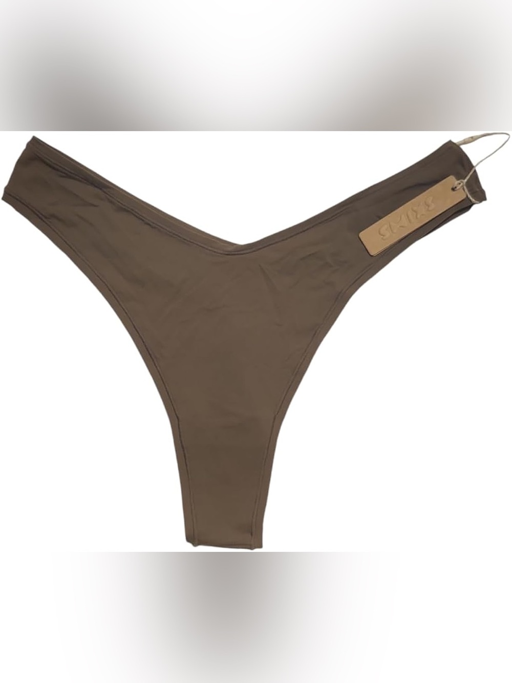 NWT SKIMS Dipped Front Thong - Oxide